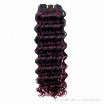 Wholesale Factory Price, Top Quality, 100% Human Hair, Brazilian Hair Extension, Deep Waving